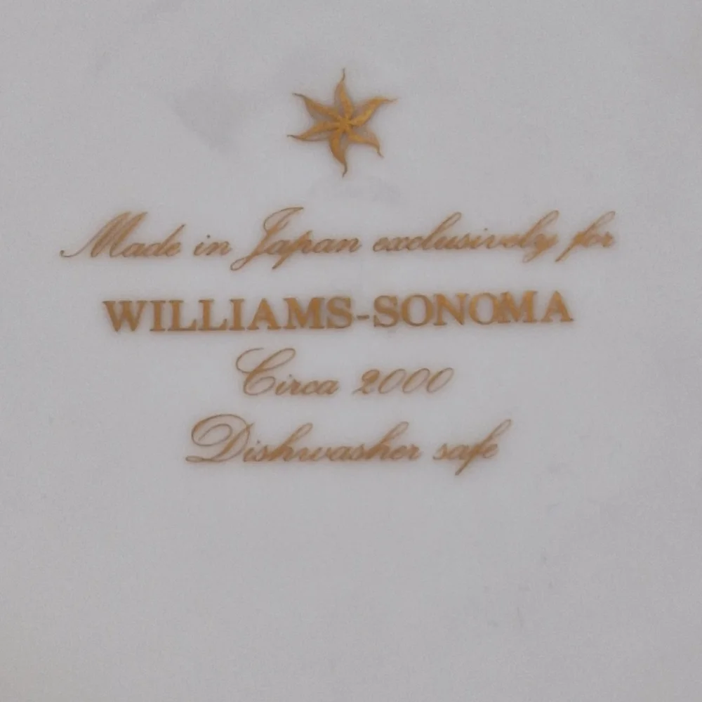 Williams Sonoma Circa 2000 set of 6 salad plates - vintage